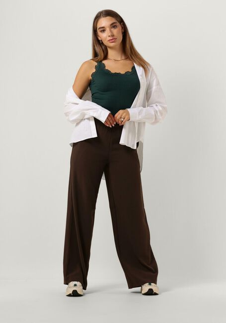 Groene ROSEMUNDE Top BABETTE SILK TOP W/ LACE - large