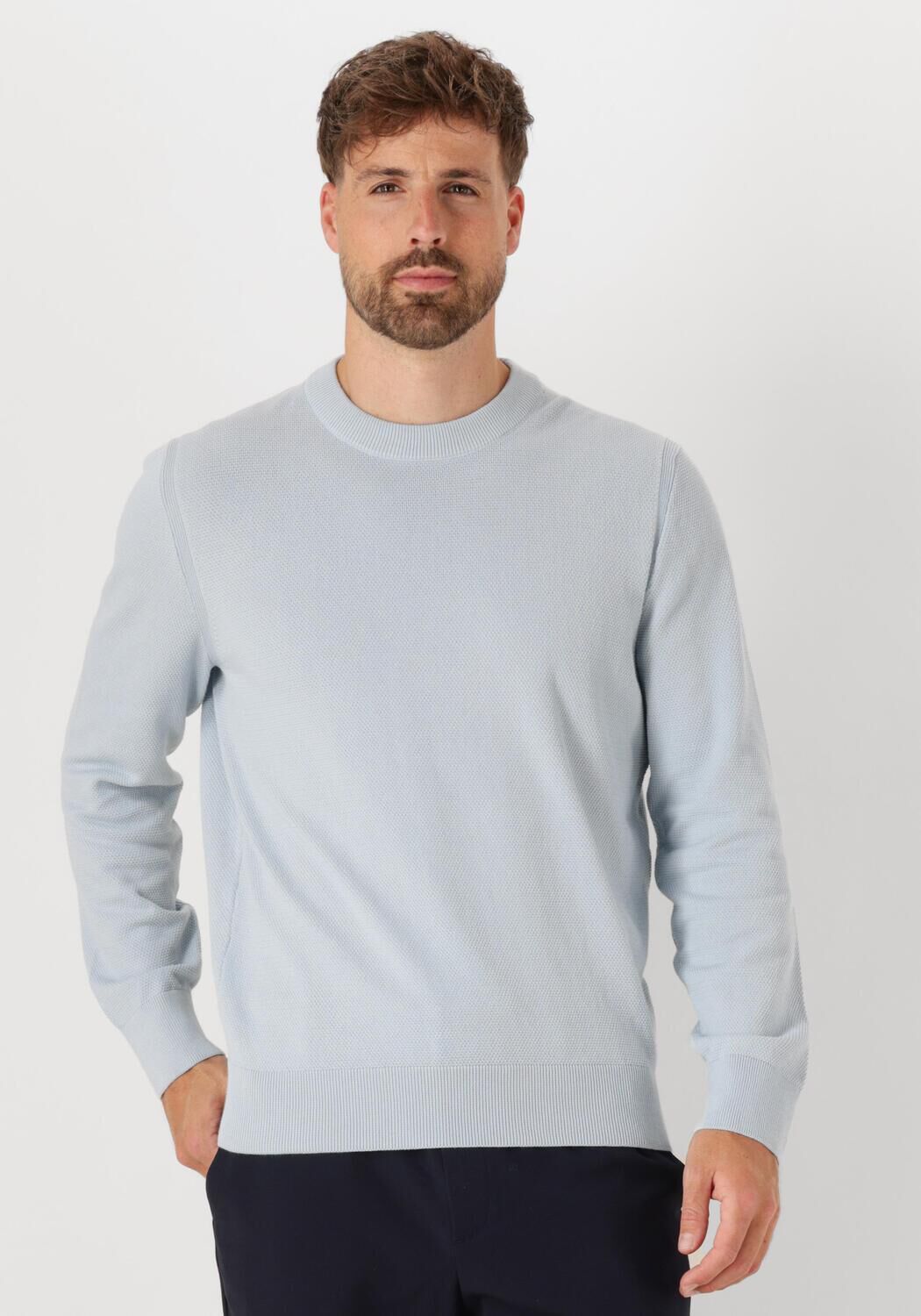 BOSS BLACK Heren Truien & Vesten Ecaio-p Lichtblauw