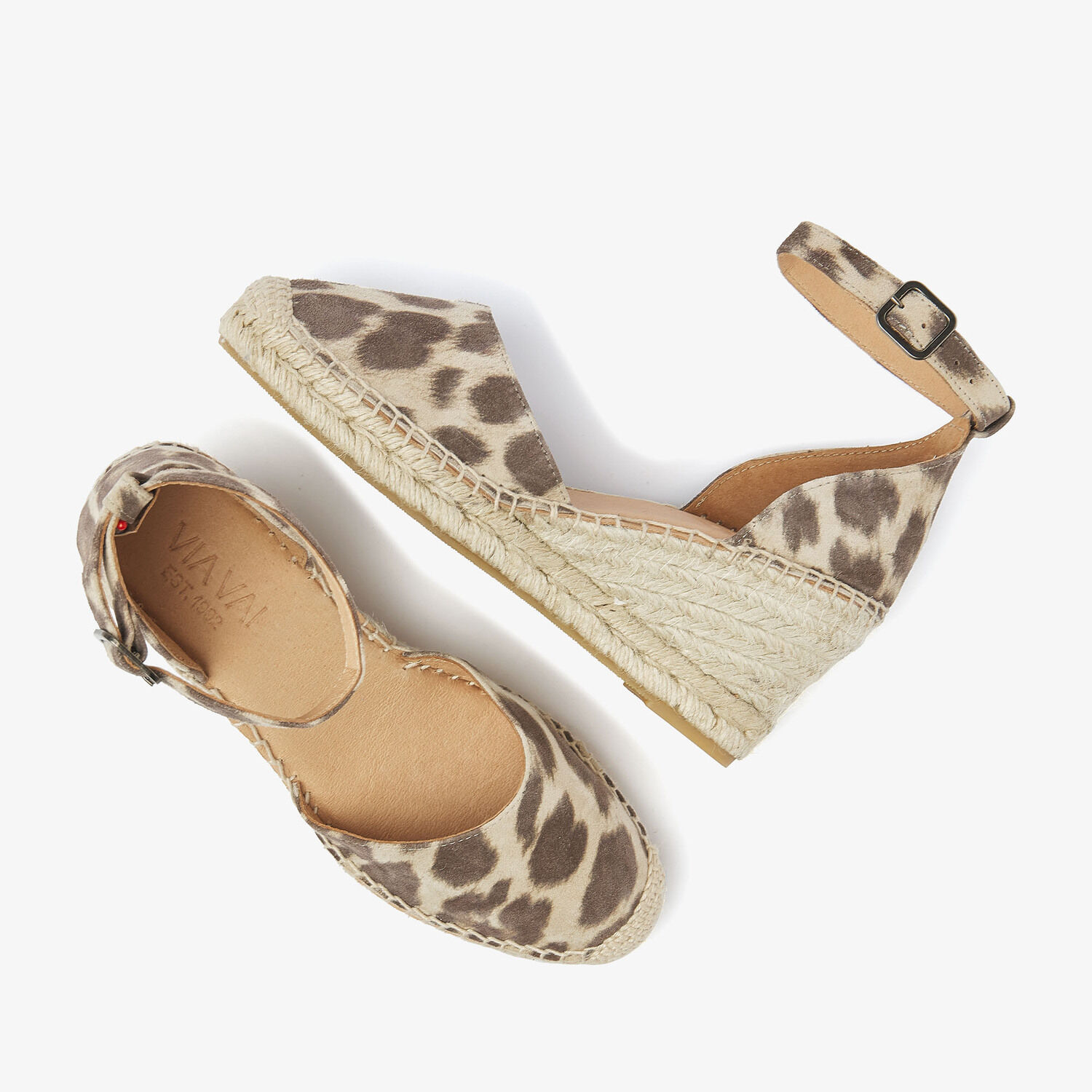 Bruine VIA VAI Sandalen met hak FLORA BRAID - medium