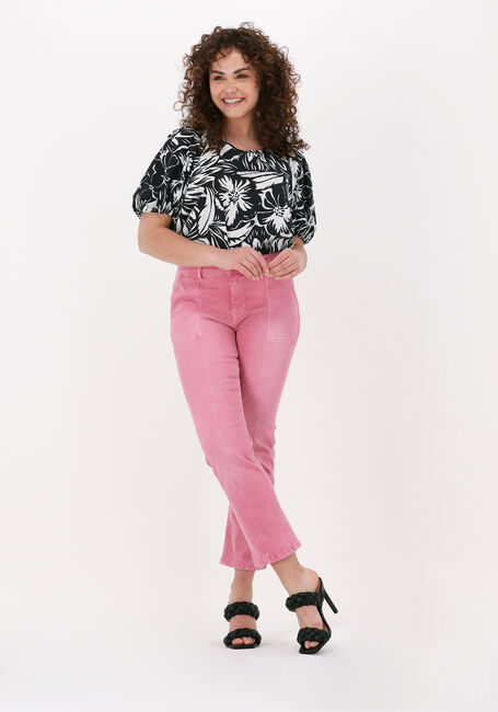 Roze SUMMUM Straight leg jeans BOOTCUT CROPPED PANT SLUBBY ST - large