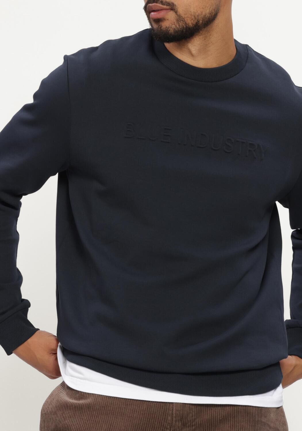 Donkerblauwe BLUE INDUSTRY Sweater SWEATER - large