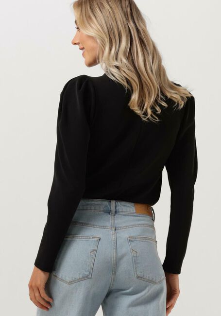 Zwarte SELECTED FEMME Coltrui SLFFENJA LS T-NECK TOP - large