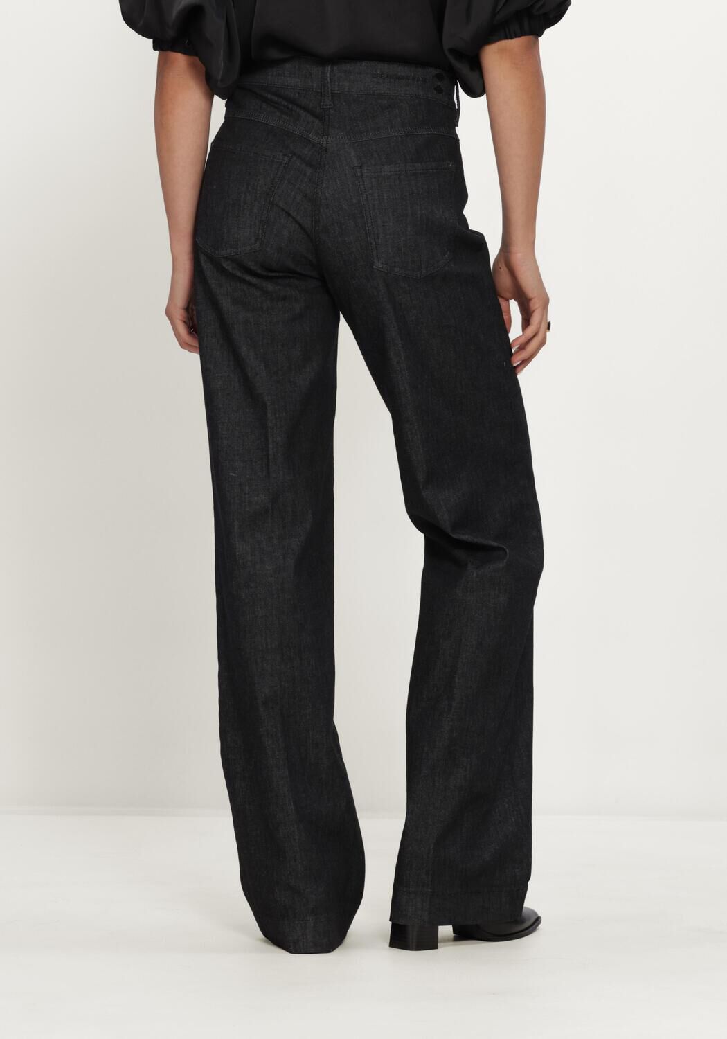 Donkerblauwe MAC Wide jeans 0357L DREAM WIDE AUTHENTIC WIDE LEG - large