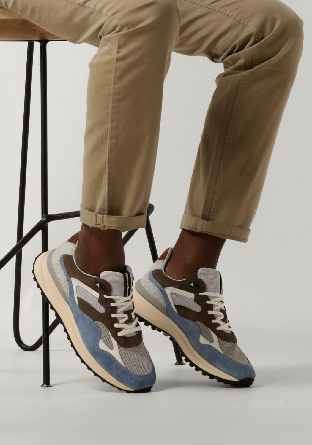 Blauwe FLORIS VAN BOMMEL Lage sneakers SFM-10159 NOPPI - large