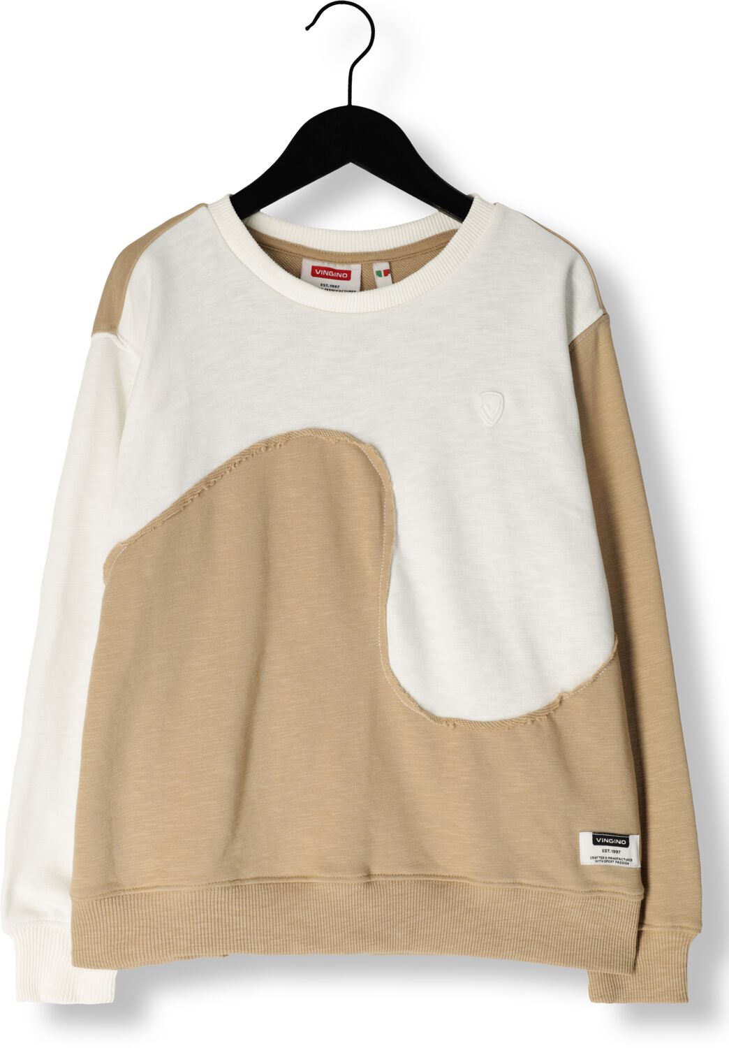 VINGINO sweater zand offwhite Beige Meerkleurig 140