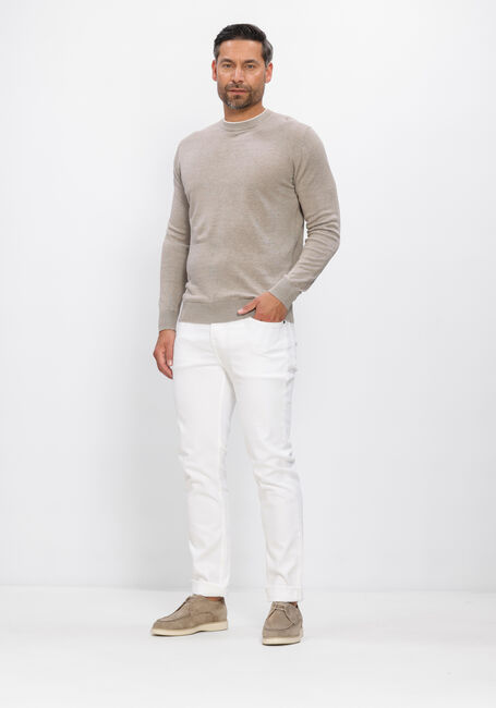 Beige GENTILUOMO Trui ROUND NECK LS - large