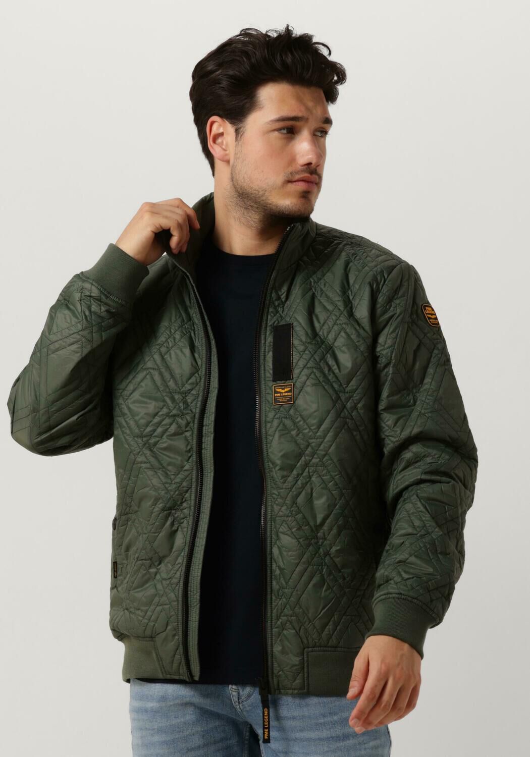 PME LEGEND Heren Jassen Bomber Jacket Raider Cylon Groen