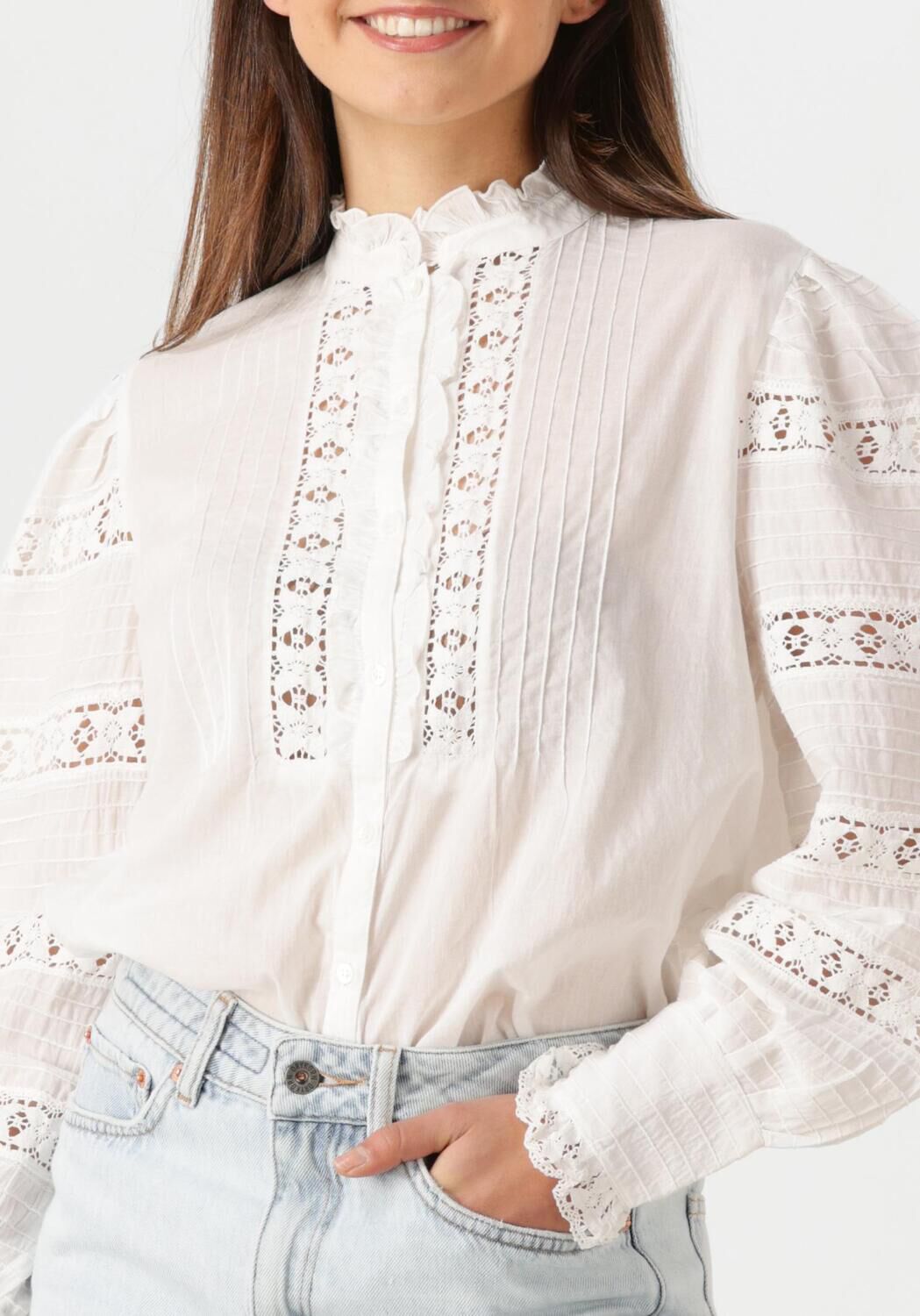 ANTIK BATIK Dames Blouses Lena Blouse Wit