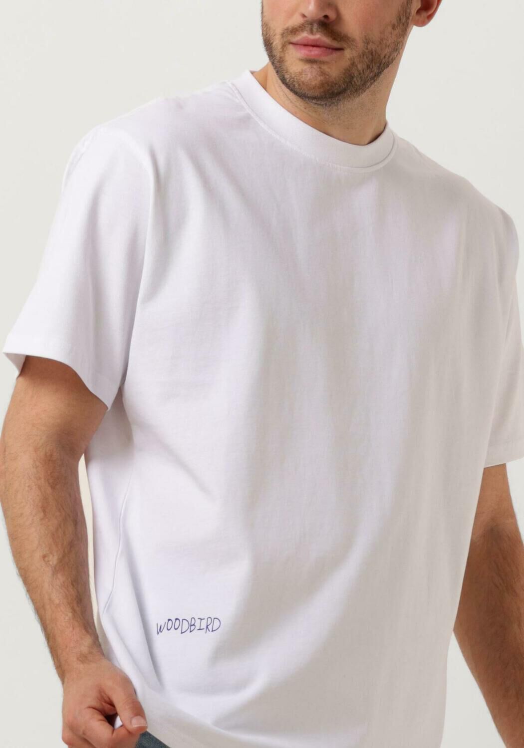 WOODBIRD Heren Polo's & T-shirts Wbbaine Vase Tee Wit