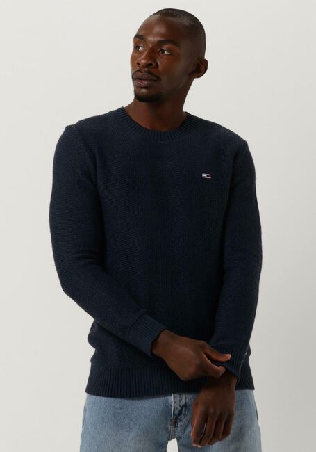 Grijze TOMMY JEANS Trui TJM REGULAR STRUCTURED SWEATER - large