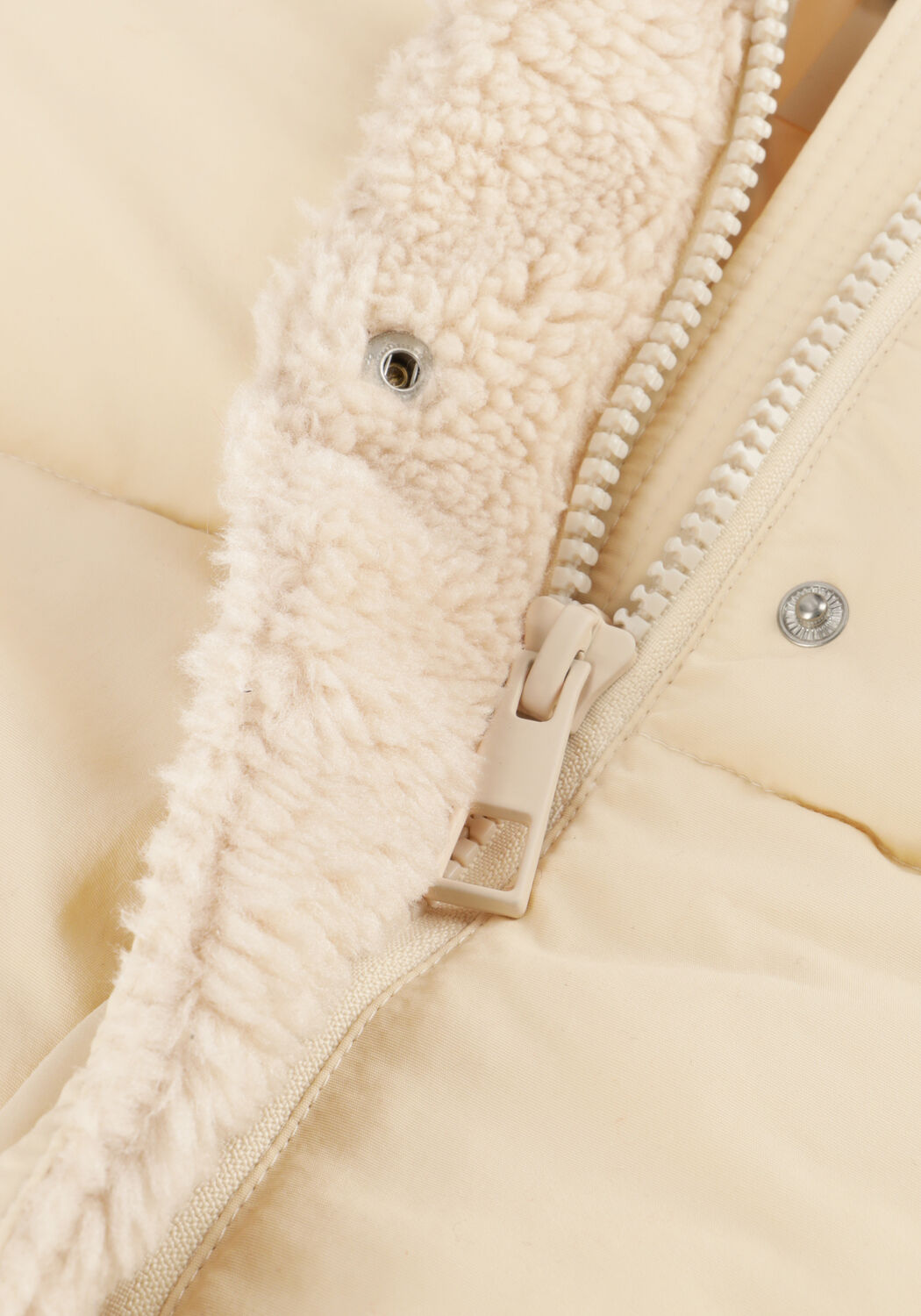 Gebroken wit ANOTHER LABEL Gewatteerde jas AL MILLE TEDDY JACKET - large