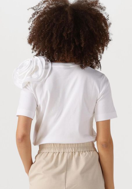 Witte JANSEN AMSTERDAM T-shirt ROXY T-SHIRT CO 105 SHORT SLV FLOWER DETAIL - large