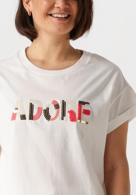 Witte NUKUS T-shirt FEMKE SHIRT ADORE - large
