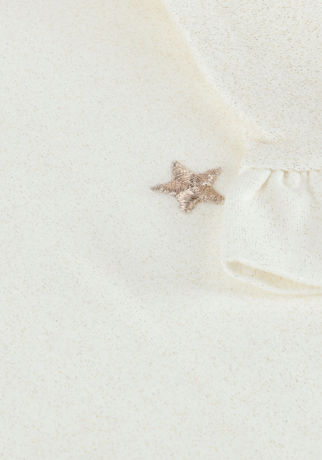 Creme LIKE FLO T-shirt EMMA FLO RUFFLE SLEEVE - large