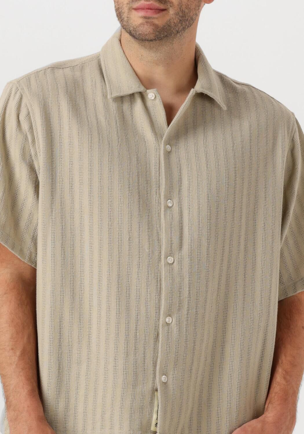 WOODBIRD Heren Overhemden Wbwang Chuke Shirt Beige