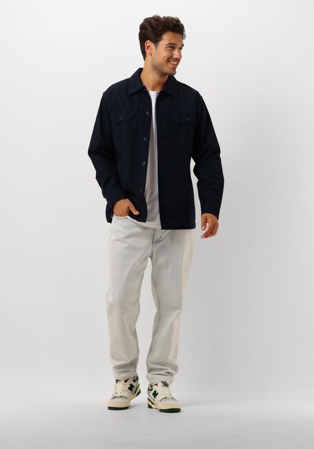 Donkerblauwe SELECTED MEN Overshirt SLH-CANVAS WORKWEAR OVERSHIRT LS - large