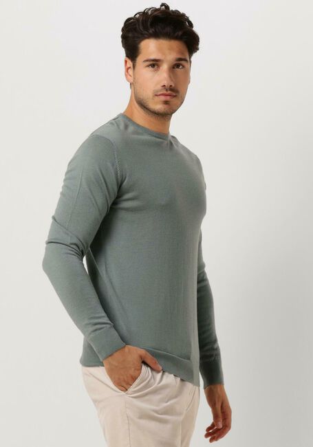 Groene PROFUOMO Trui PULLOVER CREW NECK - large