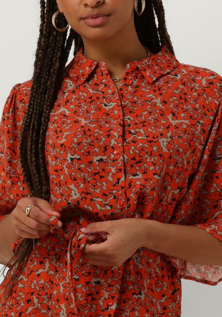 Rode ANOTHER LABEL Mini jurk NASMA DRESS S/S - large