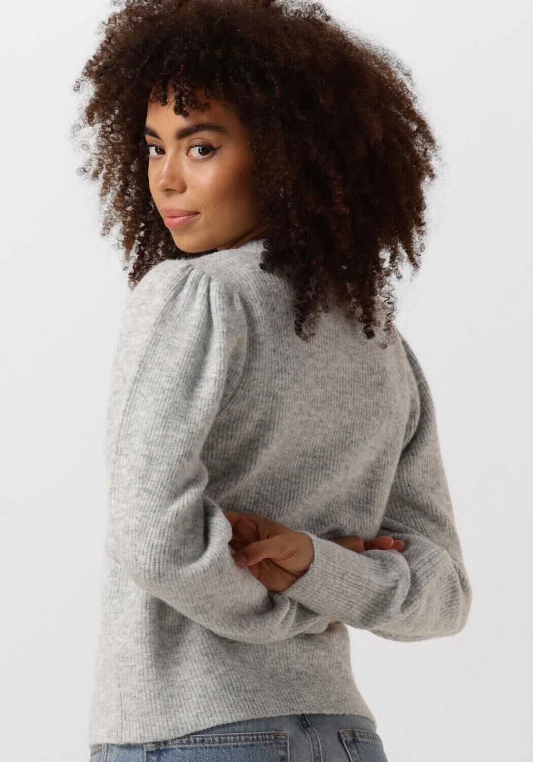 NEO NOIR Dames Truien & Vesten Nuna Knit Cardigan Lichtgrijs