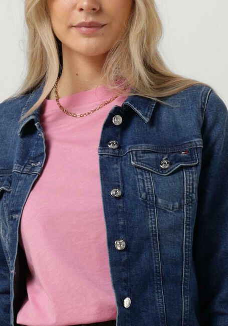 Blauwe TOMMY HILFIGER Spijkerjas DNM SLIM JACKET SUKI - large