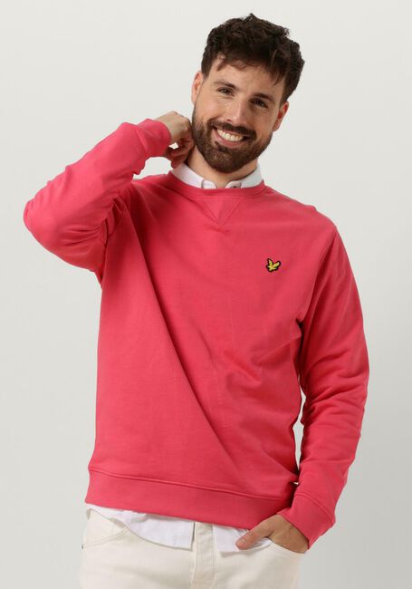 Roze LYLE & SCOTT Trui CREW NECK SWEATSHIRT - large