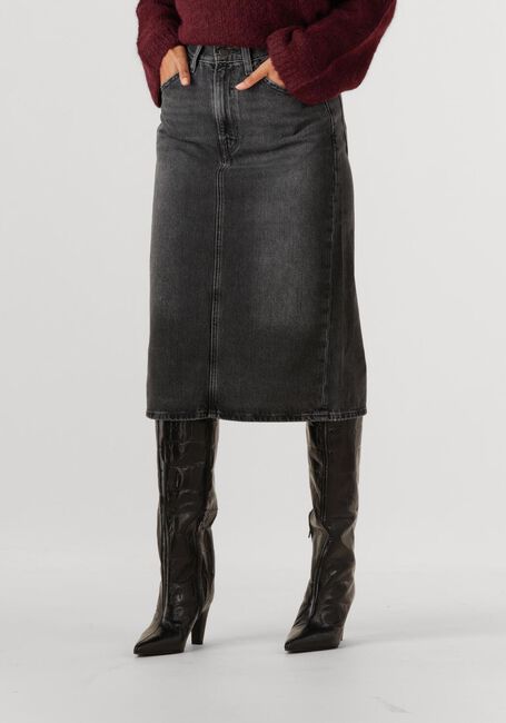 Donkergrijze LEVI'S Midirok HR BACK SLIT SKIRT WANDERING SPIRIT CLE - large