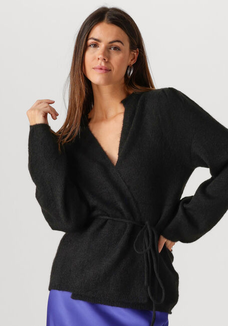 Zwarte MSCH COPENHAGEN Vest MSCHGUSTEL HOPE WRAP CARDIGAN - large