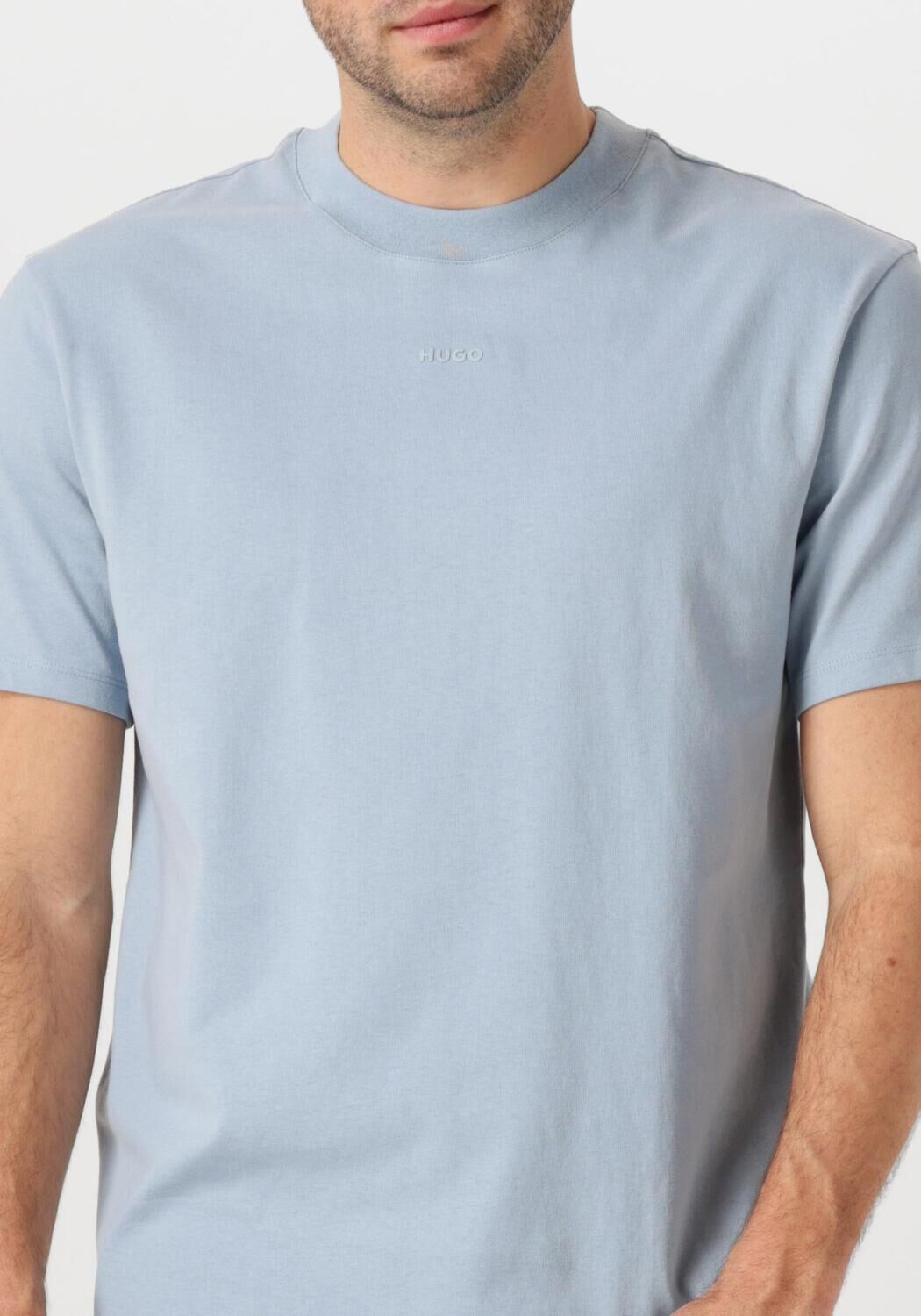 HUGO Heren Polo's & T-shirts Dapolino 10248326 Lichtblauw
