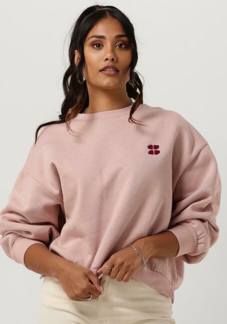 Roze BY-BAR Trui BIBI SHORT LOGO SWEATER - large