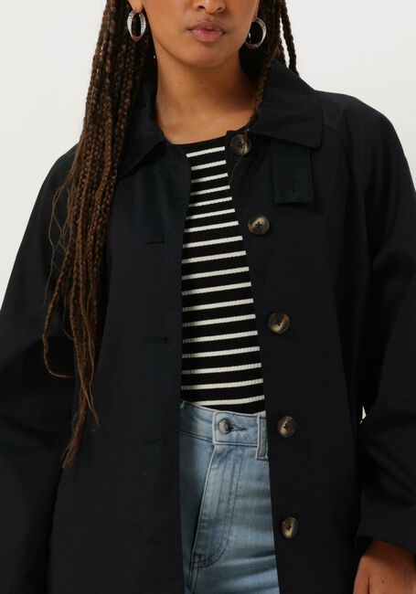 Donkerblauwe ANOTHER LABEL Mantel ROMEE COAT - large