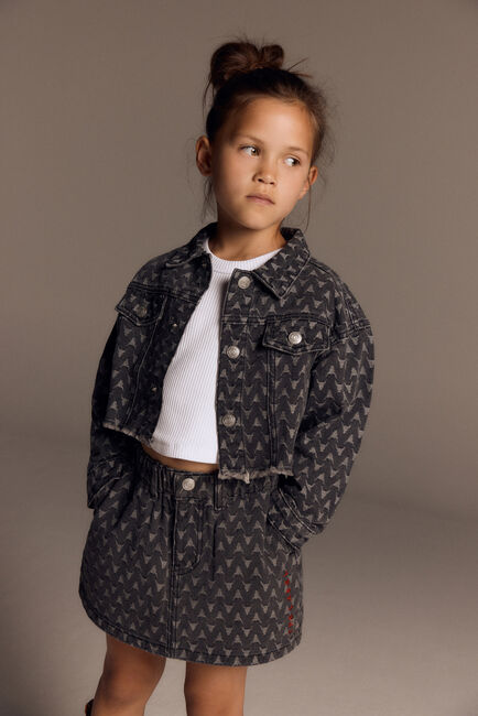 Zwarte ALIX MINI Minirok WOVEN BULL SKIRT - large