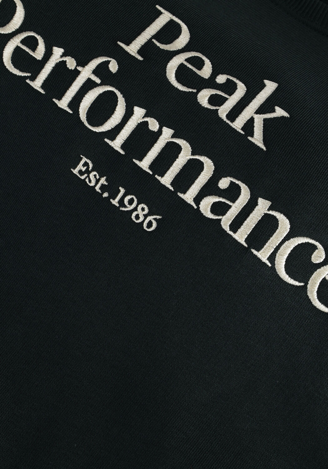Donkergroene PEAK PERFORMANCE Trui M ORIGINAL CREW - large