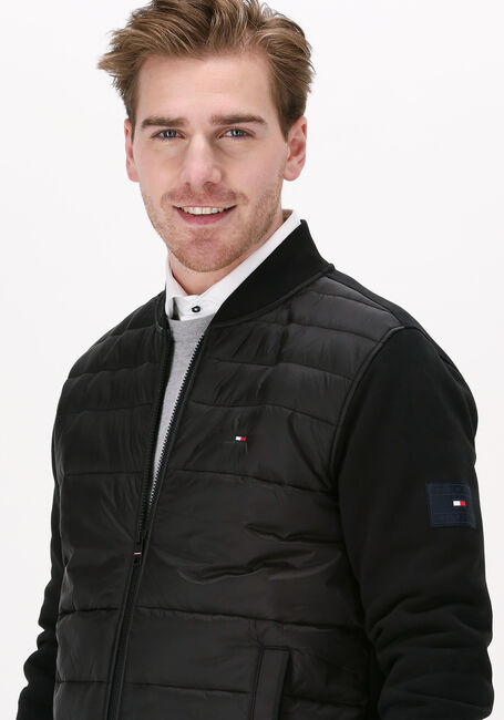 Zwarte TOMMY HILFIGER Jack MIX MEDIA ZIP THROUGH JACKET - large