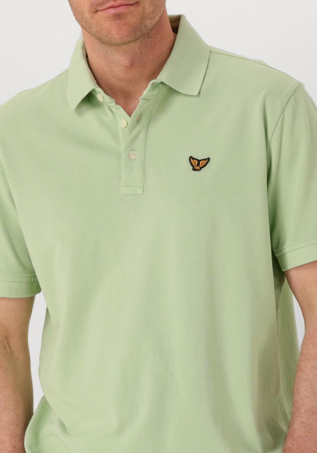 PME LEGEND Heren Polo's & T-shirts Pique Garment Dye Groen