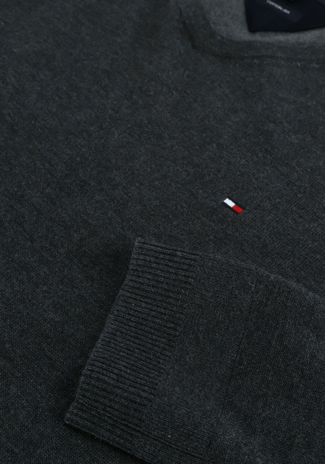 Grijze TOMMY HILFIGER Trui CORE COTTON-SILK VNECK - large