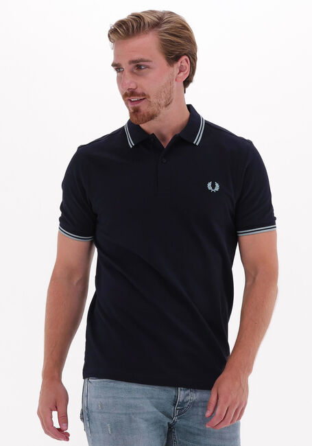 Donkerblauwe FRED PERRY Polo TWIN TIPPED FRED PERRY SHIRT - large