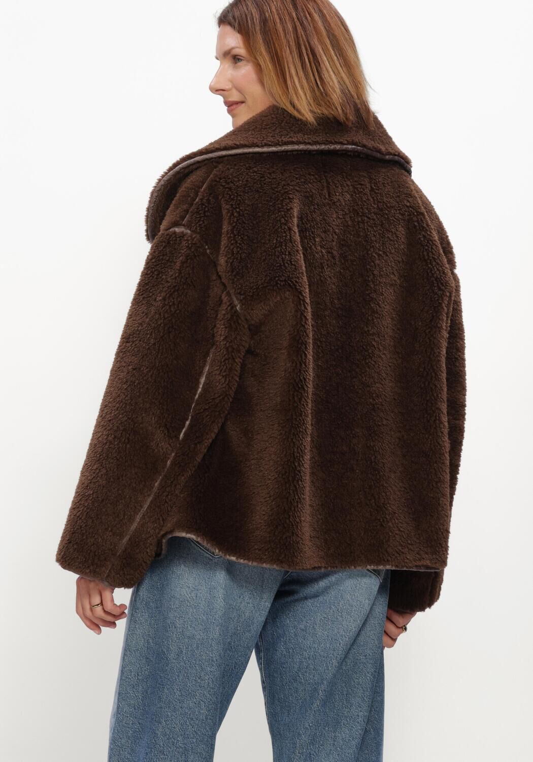 WITHBLACK Dames Jassen Wbldajana Pile Jacket Bruin