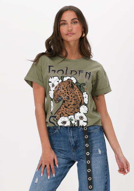 Groene COLOURFUL REBEL T-shirt GOLDEN SOUL BOXY TEE - large