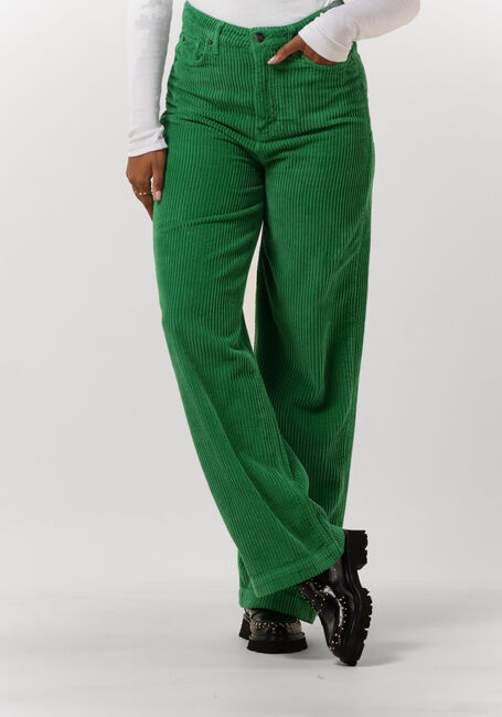 Groene CO'COUTURE Wijde broek VIKA CORDUROY JEANS - large