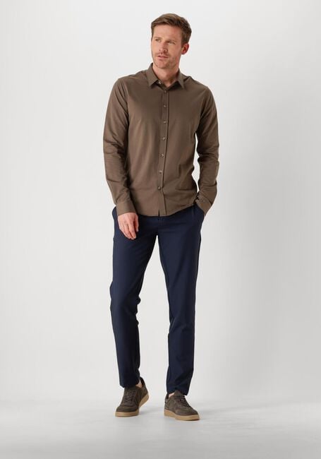 Bruine CAST IRON Casual overhemd LONG SLEEVE SHIRT TWILL JERSEY 2 TONE Bruine CAST IRON Casual overhemd LONG SLEEVE SHIRT TWILL JERSEY 2 TONE - large