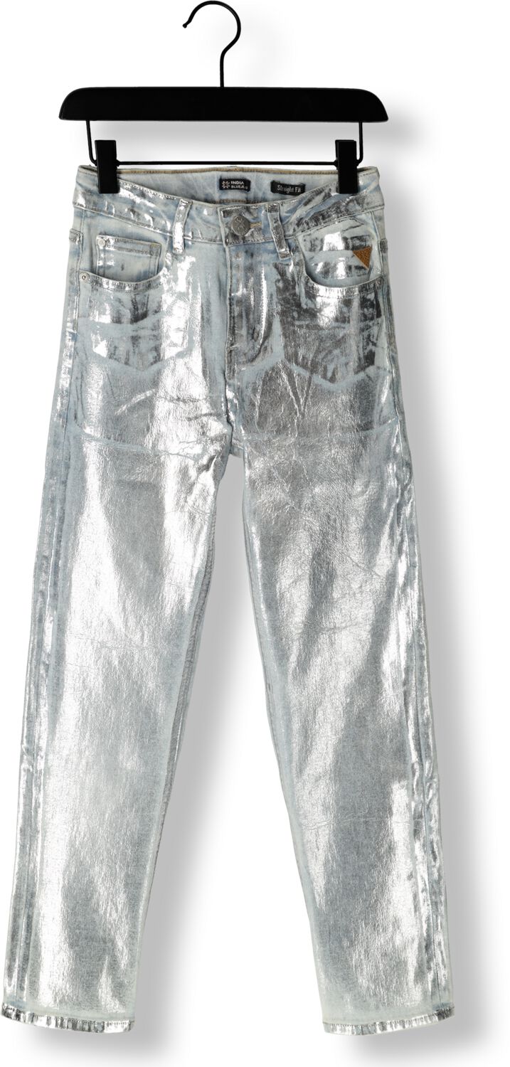 INDIAN BLUE JEANS Meisjes Jeans Sue Straight Fit Zilver