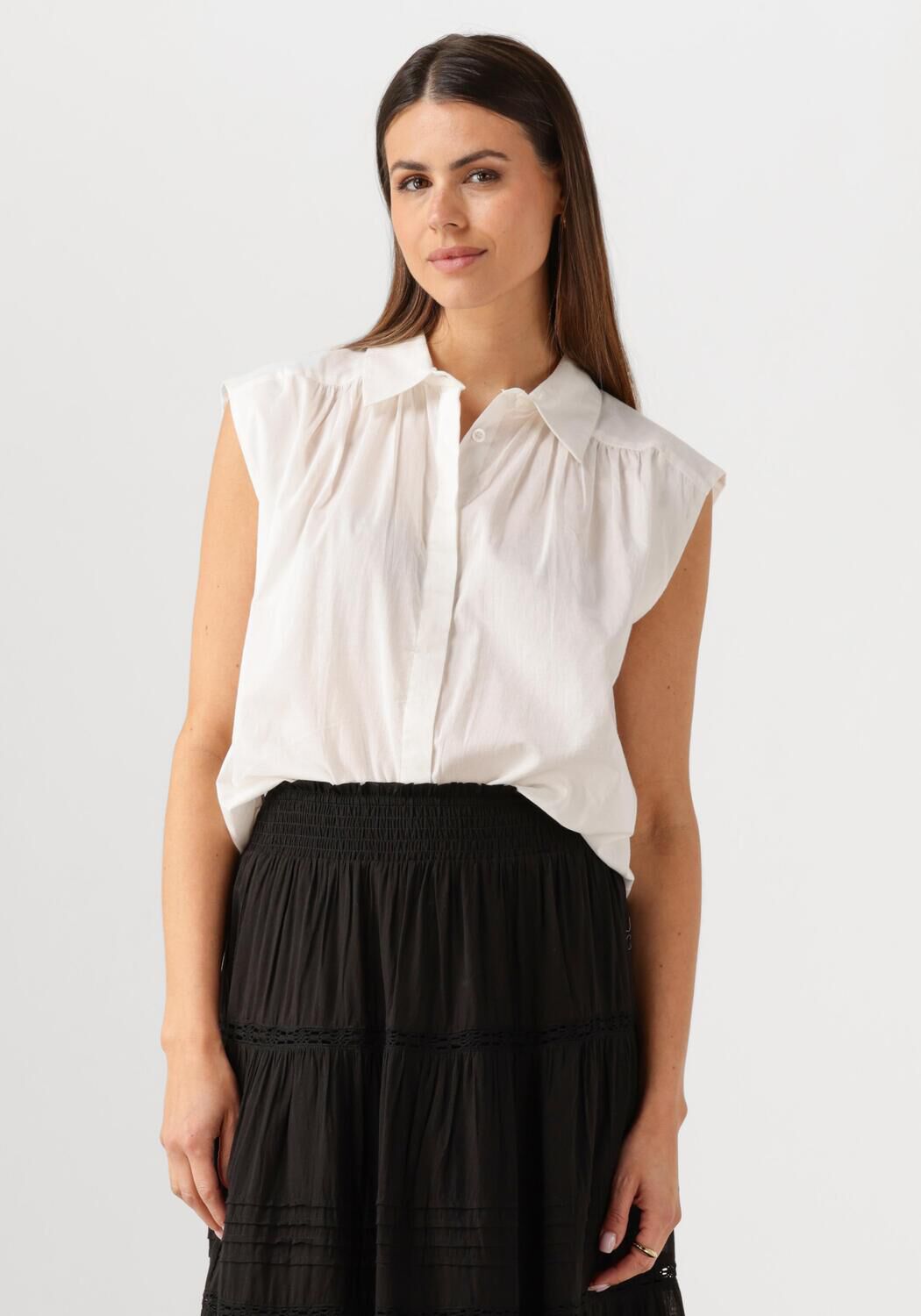 MINUS Dames Tops & T-shirts Silia Sleeveless Top Wit