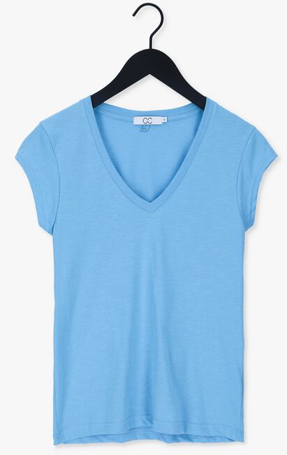 Blauwe CC HEART T-shirt BASIC V-NECK T-SHIRT - large