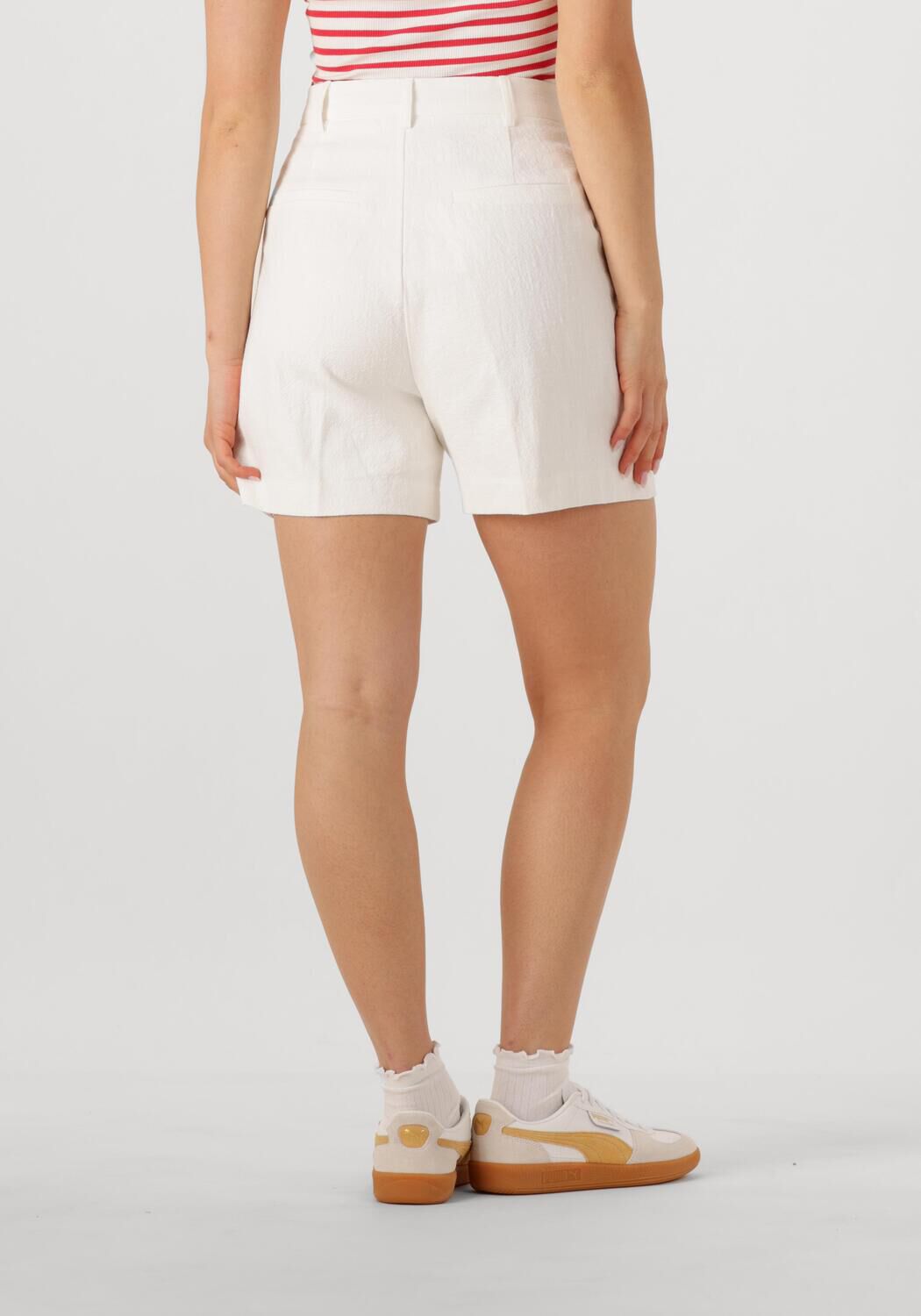 NEO NOIR Dames Broeken Sega Ramie Shorts Wit