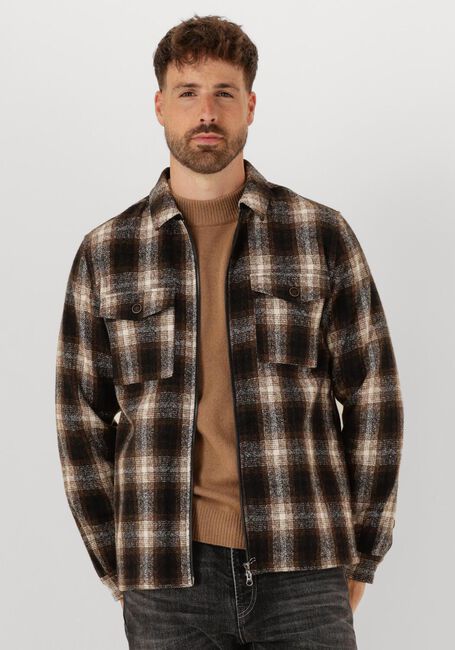 Bruine ANERKJENDT Overshirts AKHANKY WOOL OS - large