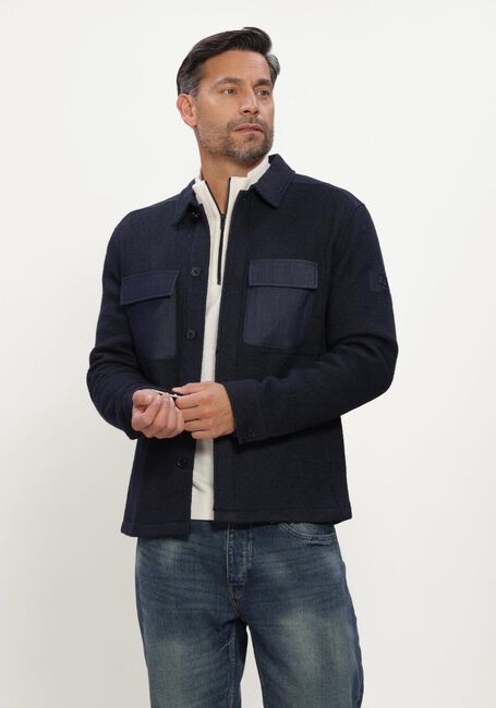 Donkerblauwe BLUE INDUSTRY Overshirt SHIRTJACKET - large