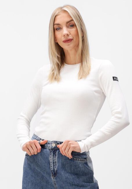 Witte ALIX THE LABEL Tops & T-shirts LADIES KNITTED LONGSLEEVE TOP - large