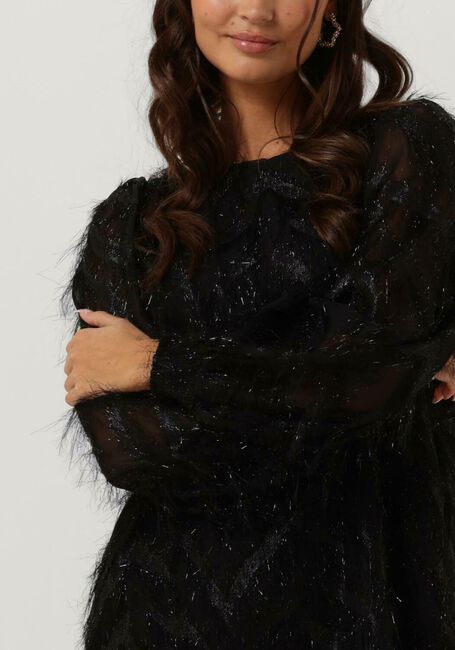 Zwarte SUMMUM Mini jurk DRESS FLUFFY - large