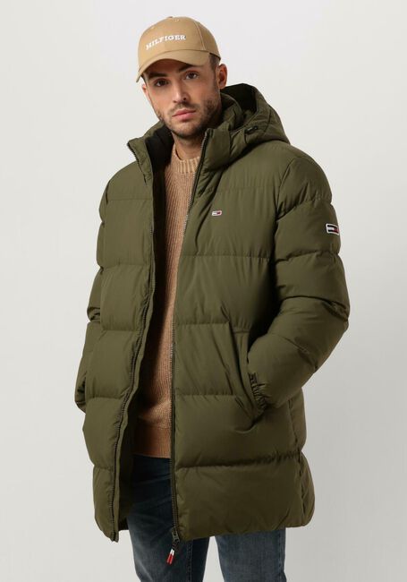 Groene TOMMY JEANS Parka's TJM ESSENTIAL DOWN PARKA - large