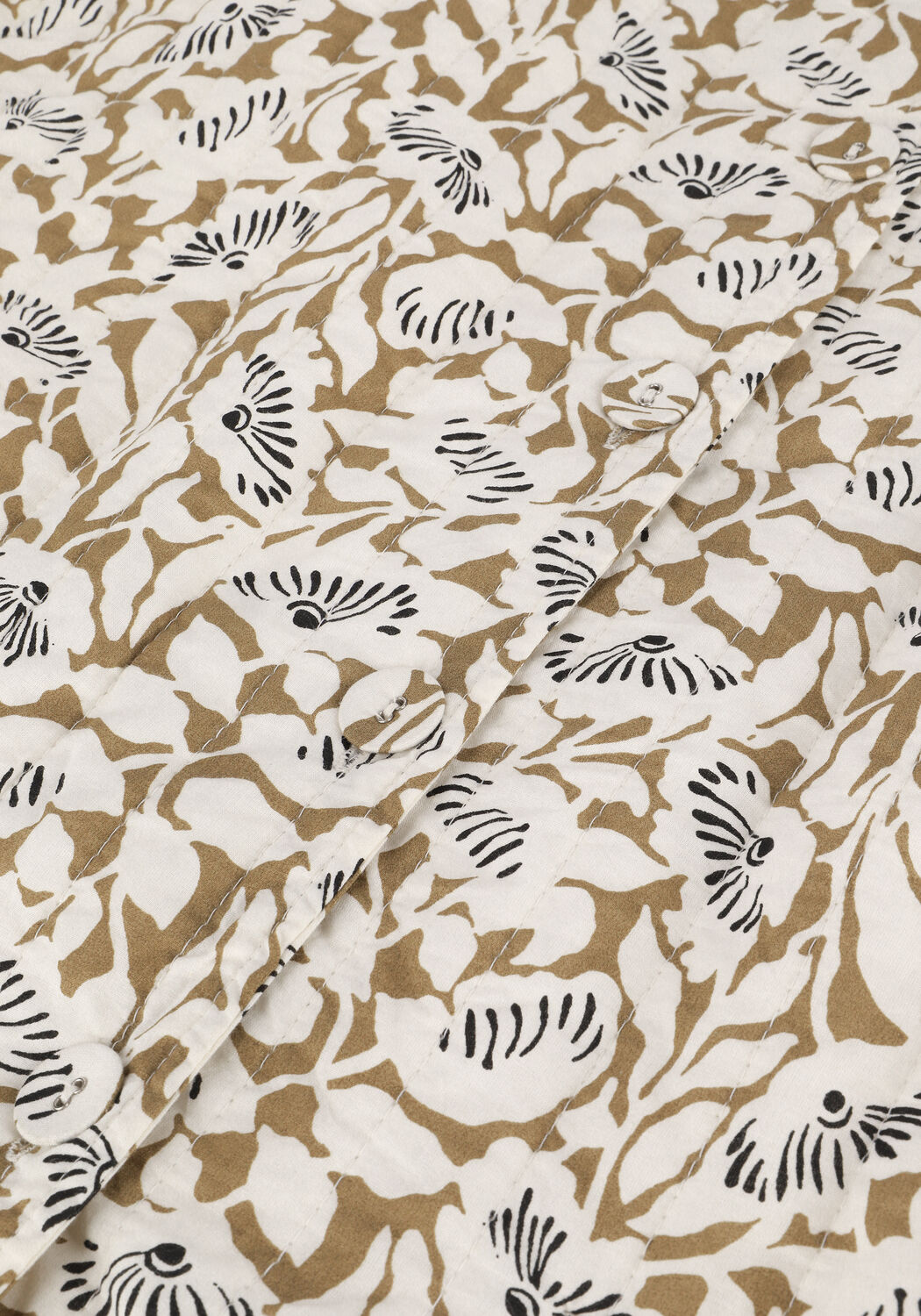 Gebroken wit Y.A.S. Kimono YASFLUMA QUILTED VEST LS. - large